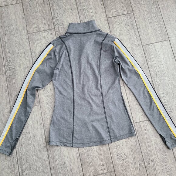PINK Victoria's Secret women's grey half zip long sleeve athletic jacket size XS - Picture 9 of 10